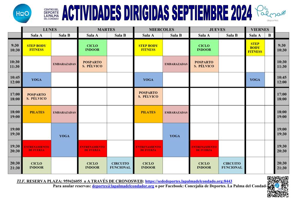 Imagen HORARIO DIRIGIDAS SEPTIEMBRE